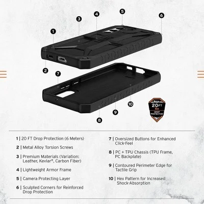 Cover Samsung S22 Plus Monarch Case Uag - Black